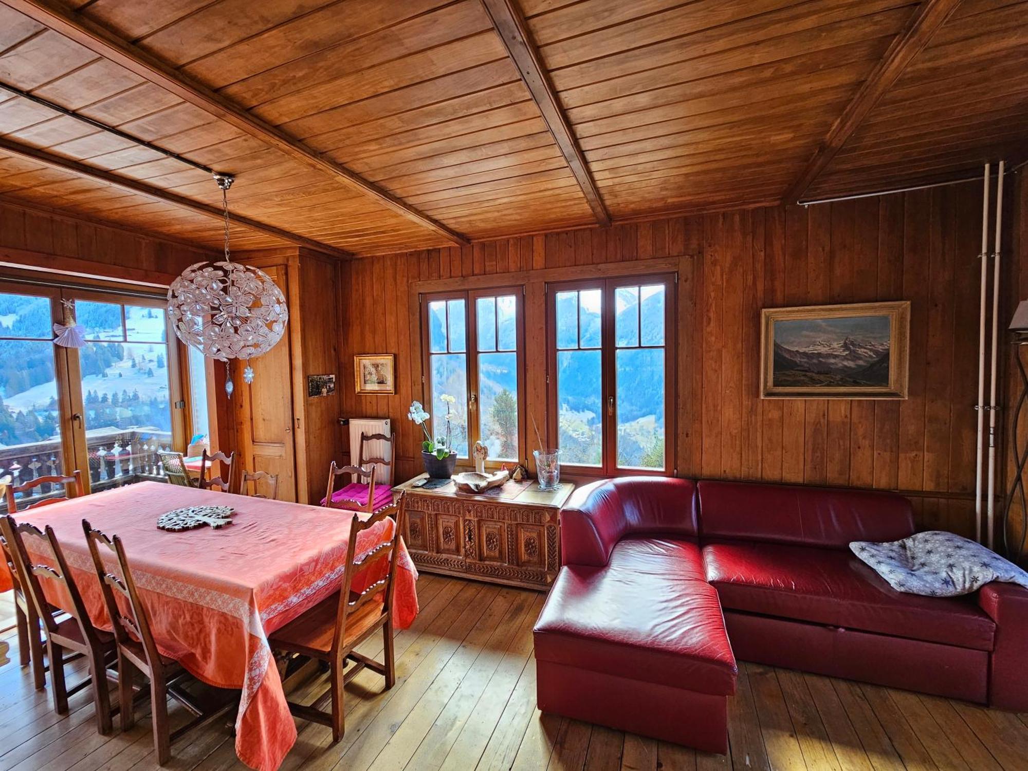 Magnifique Chalet Valerie 5 Chambres A Coucher & Vue Unique Gryon Eksteriør bilde