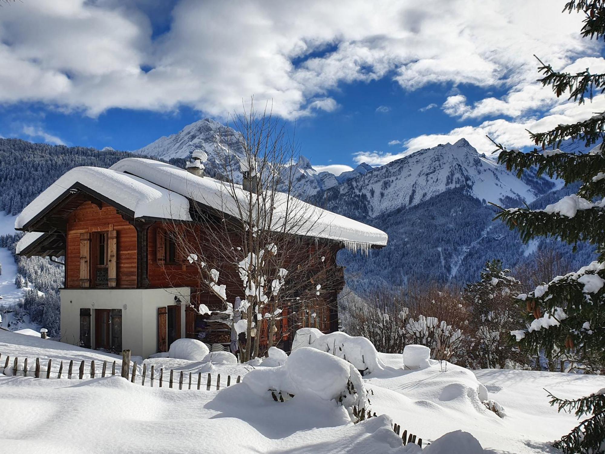 Magnifique Chalet Valerie 5 Chambres A Coucher & Vue Unique Gryon Eksteriør bilde
